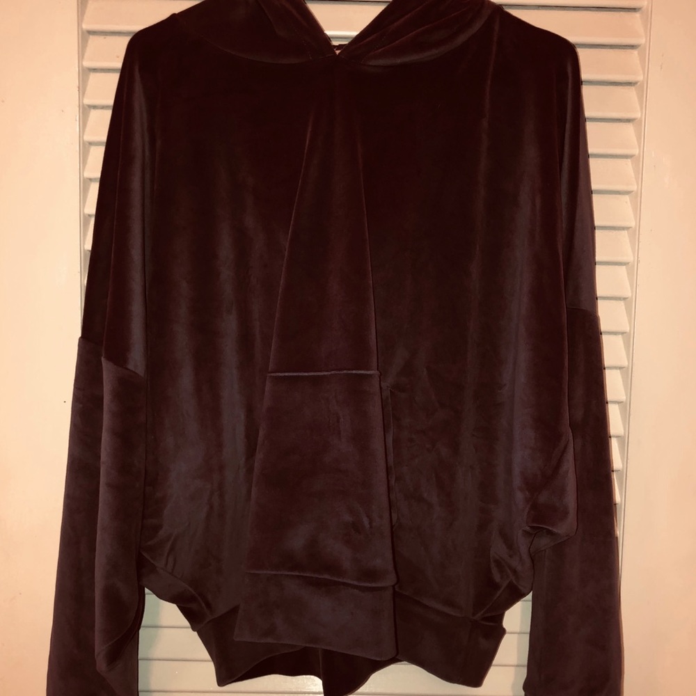 american eagle velvet hoodie
